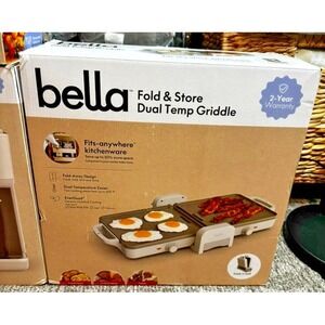 Bella Griddle Fold & Store Dual Temperature- Brand New In‎ Box (SEALED)